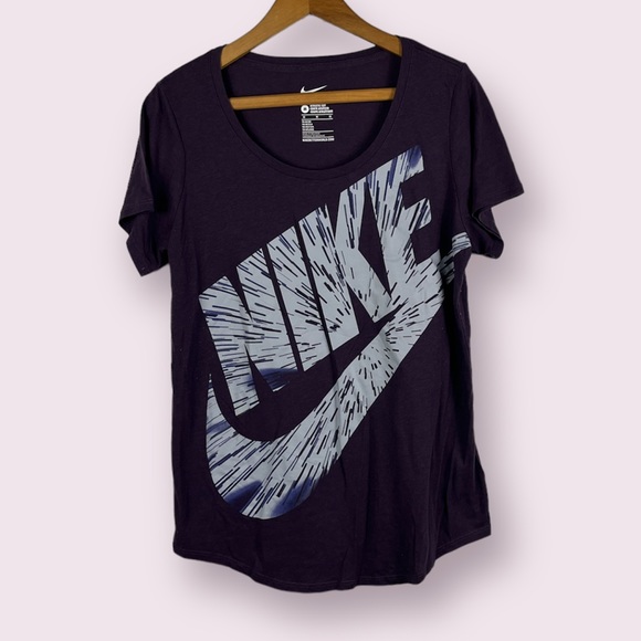 Nike Tops - Nike The Nike Tee Purple Graphic Shirt Athletic Cut Medium